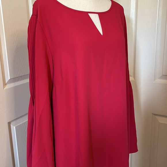 NWOT ann Taylor midi carnation pink dress. Slowly. Elegant - Picture 3 of 7